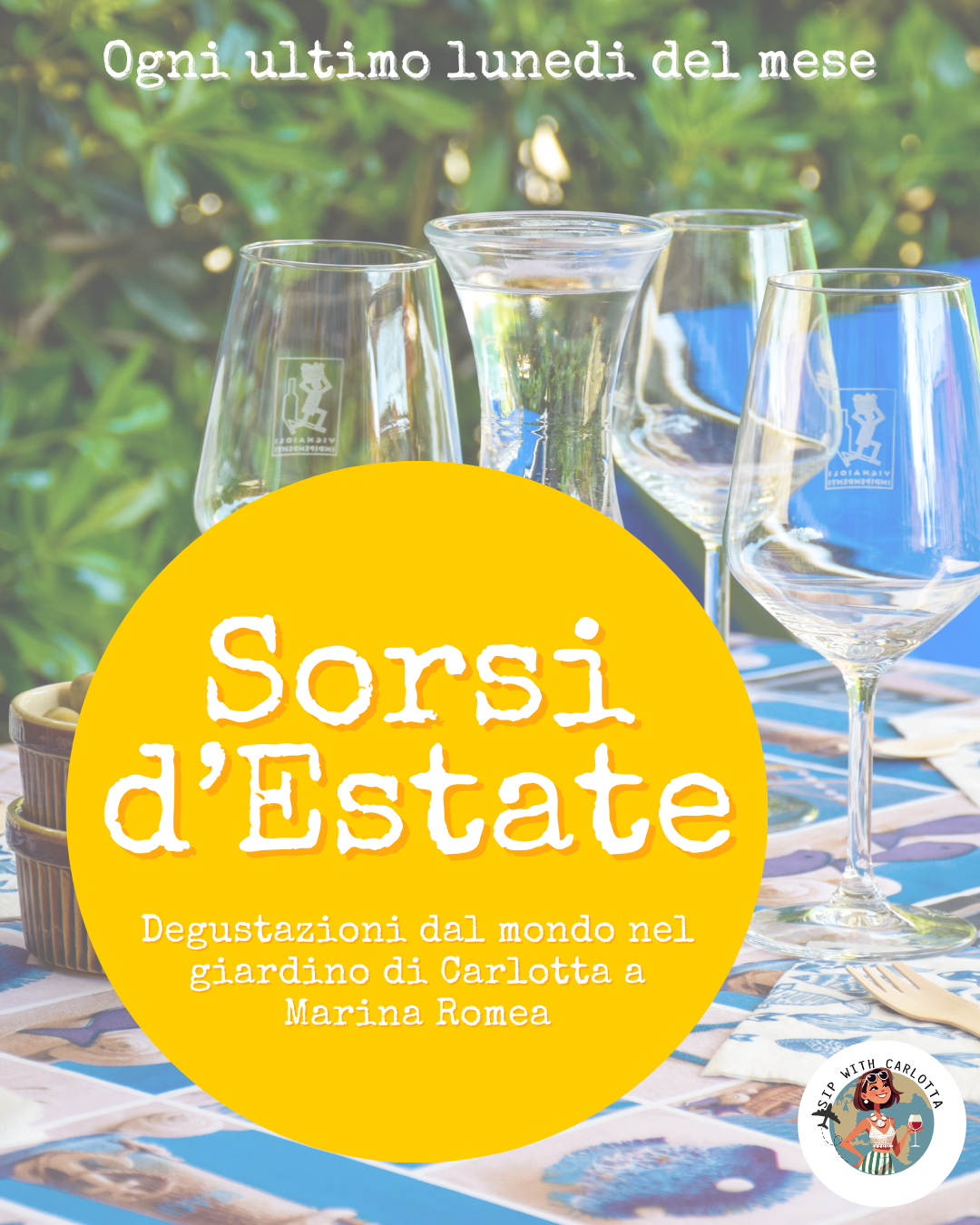 Sorsi d'Estate - Degustazioni di vini del Nuovo Mondo da Carlotta